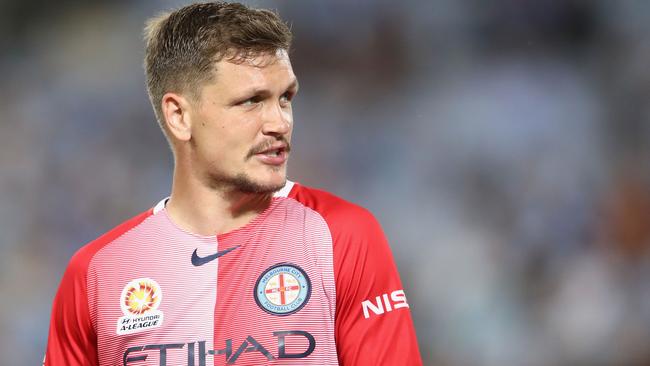 A calf issue has kept Melbourne City defender Michael Jakobsen out for three weeks and it is unclear when he will return. Picture: Getty Images