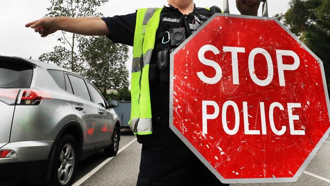 Generic photo of a Queensland Police traffic stop. Photo: Scott Powick