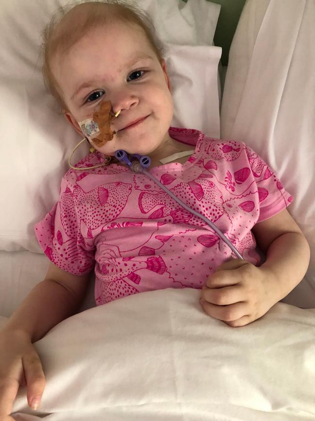 Macey was diagnosed with rare brain cancer aged 2-years-old. Picture: Make-A-Wish/Supplied