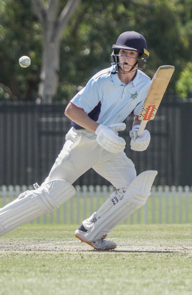 Cooper Rojko batting for the Bayside Breakers. Picture: Valeriu Campan