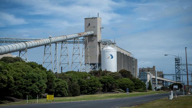 Portland's Alcoa aluminium smelter. Picture: Jake Nowakowski