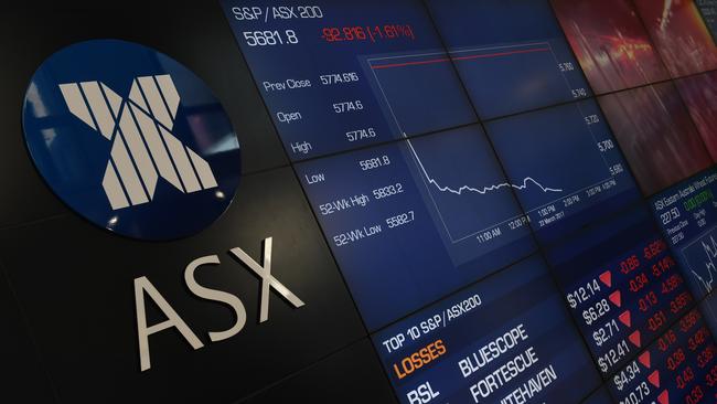 The S&P 200 showing dramatic losses at the Australian Stock Exchange (ASX) in Sydney, Wednesday, March 22, 2017. The share market is suffering its biggest fall in more than four months due to concerns about possible delays to US President Donald Trump's planned healthcare and tax changes (AAP Image/Dean Lewins) NO ARCHIVING