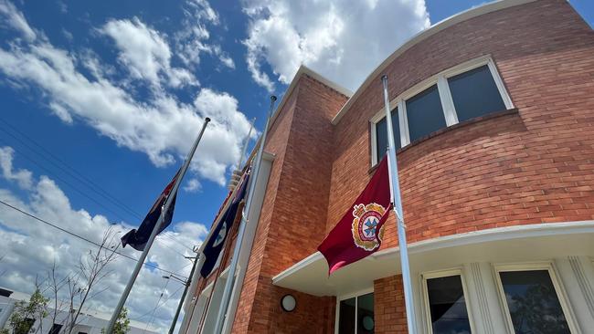 Flags were also flown at half-mast at the Maryborough Fire Station.