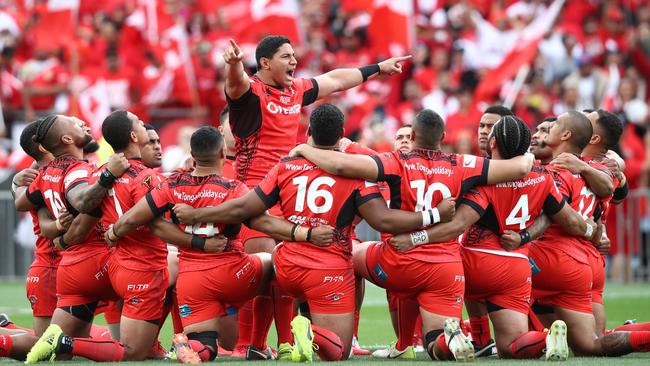 Jason Taumalolo leads the way for Tonga at the World Cup.