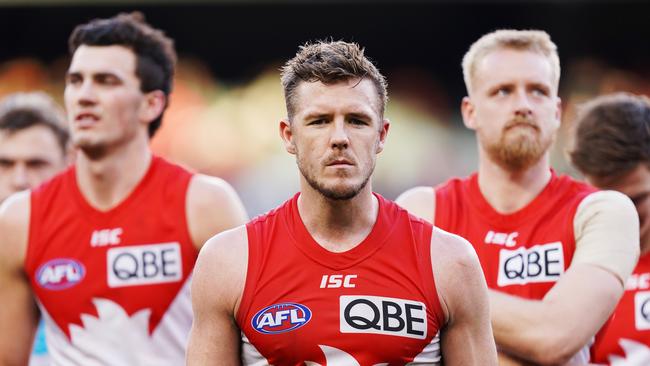 Luke Parker and the Swans likely won’t be there in September. Pic: Getty Images