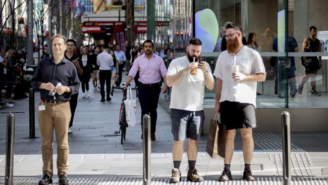 The economy added 64,100 jobs last month, the Australian Bureau of Statistics reported on Thursday. Picture: NewsWire / Nikki Short