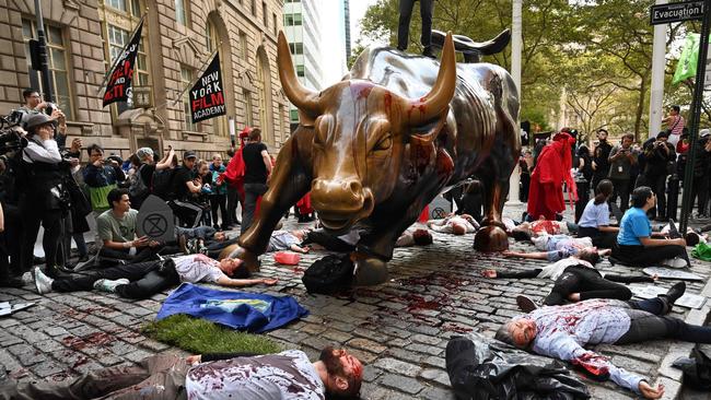 Wall St, New York. Picture: Timothy A Clary/AFP