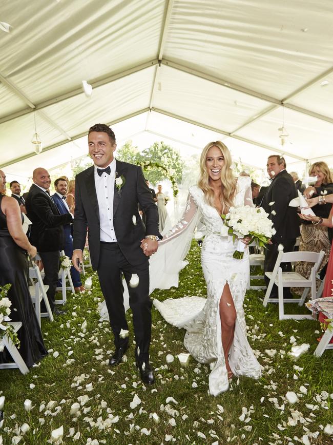 They tied the knot at Phoebe’s family farm in Bowral last December. Picture: Lauren Trompp Photographic