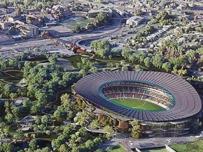 An artist impression of Brisbane Stadium in Victoria Park for Brisbane 2032 Olympics. Source: Queensland Government.