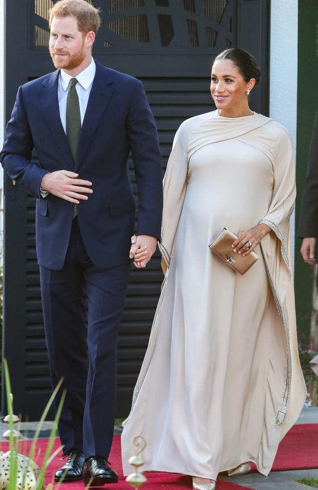 Harry and Meghan attended a reception hosted by the British ambassador in Morocco. Picture: WireImage