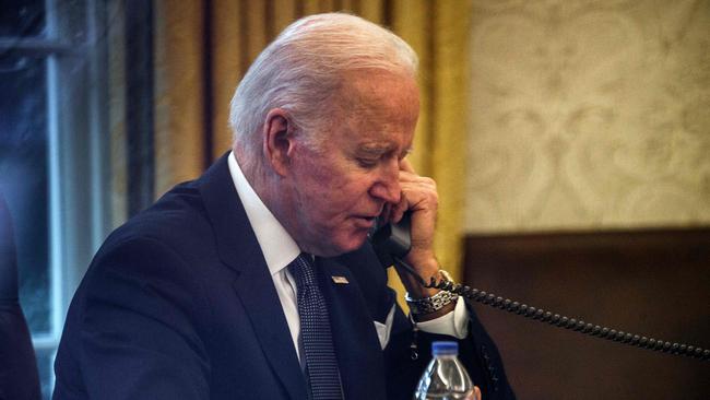 US President Joe Biden: ‘I’m going to fight to get them the ammunition they need.’ Picture: AFP