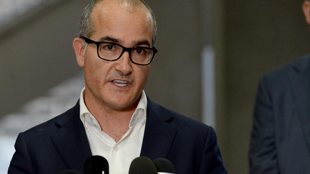 Victorian Acting Premier James Merlino announced the new cases. Picture: NCA NewsWire / Andrew Henshaw