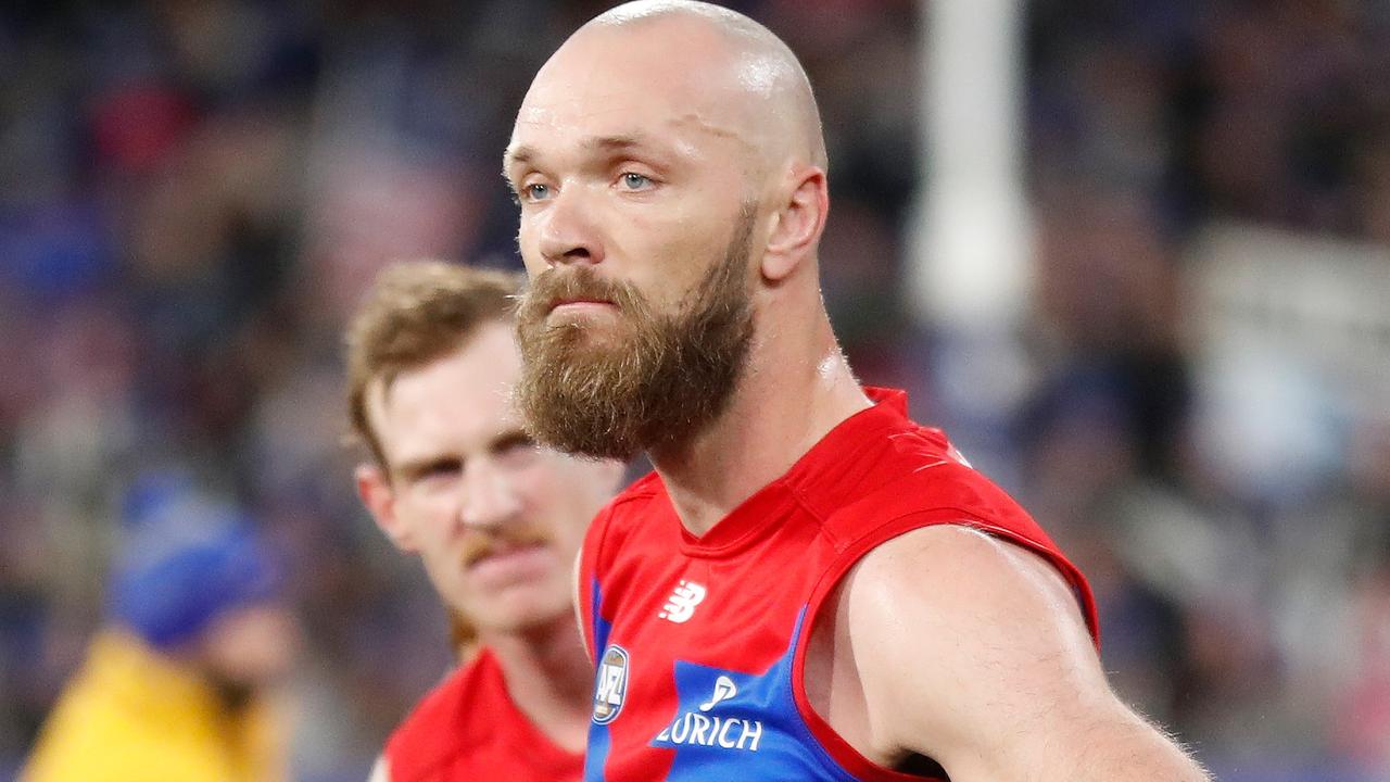 Max Gawn is set for a stint on the sidelines. Picture: Getty Images