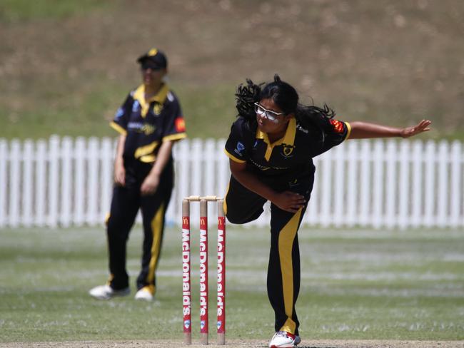 Keya Patel took three wickets for Blacktown. Picture Warren Gannon Photography