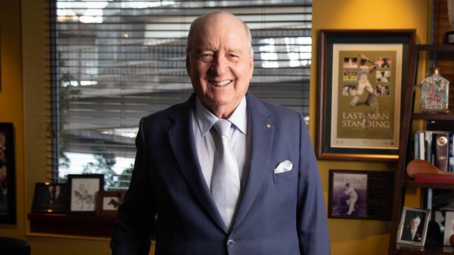 Alan Jones in his Sydney office. Picture: Renee Nowytarger