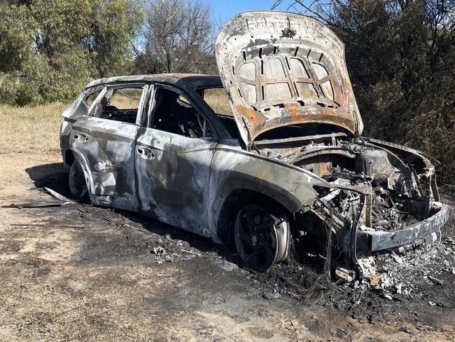 The car was later located burnt out while it’s owner was out at a function on Saturday evening. (Photo: supplied)