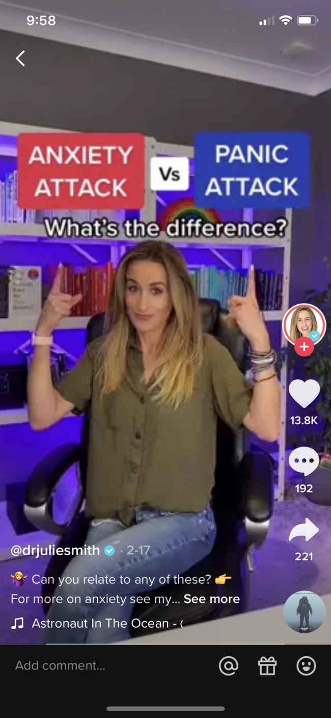 Psychologist Julie Smith shares advice via TikTok.