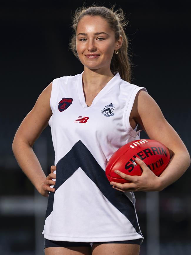 Tess Faulks of Melbourne Girls Grammar. Picture: Daniel Pockett/AFL Photos/via Getty Images