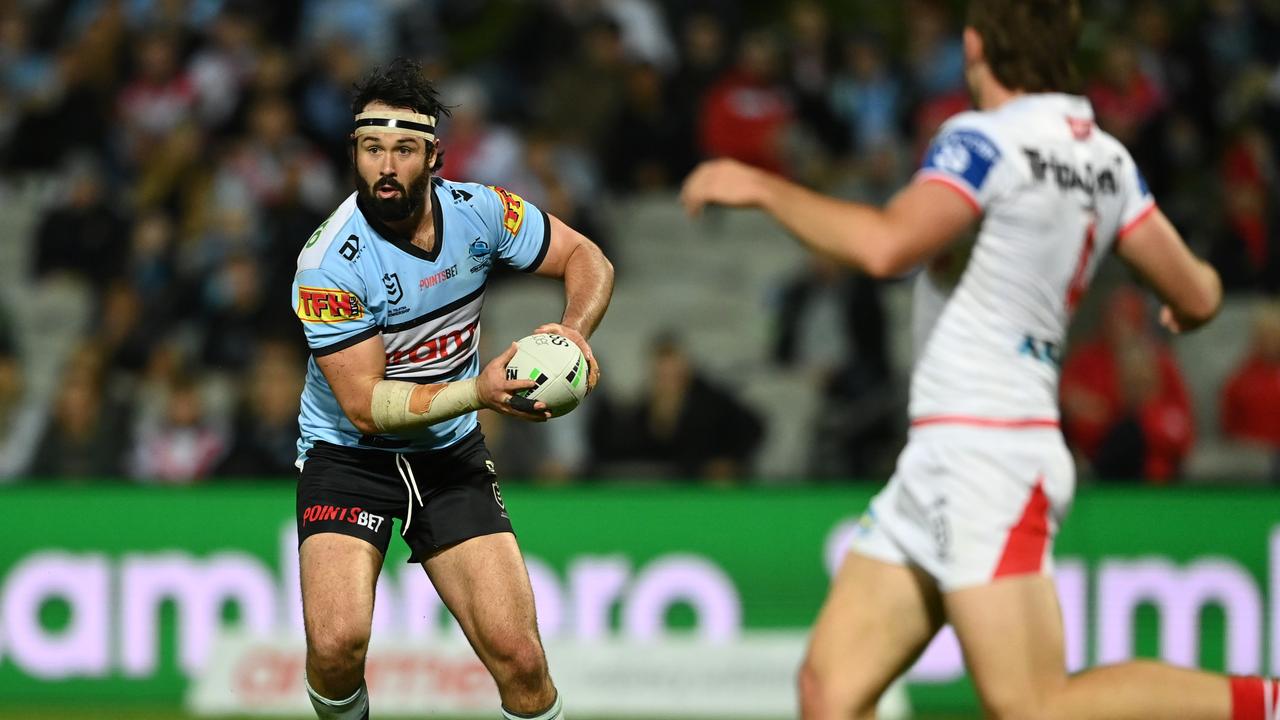 Sharks' forward Aaron Woods is expecting a baby with his partner