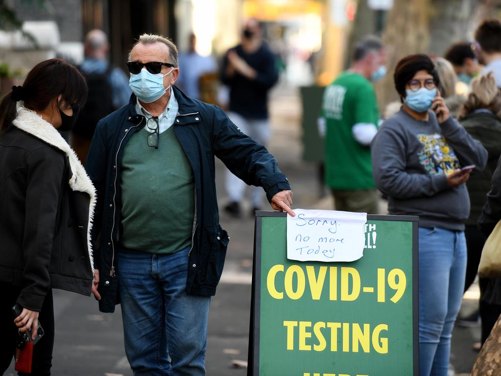 Residents with even mild symptoms who live in the City of Sydney or have visited there are urged to get tested. Picture: NCA NewsWire / Bianca De Marchi