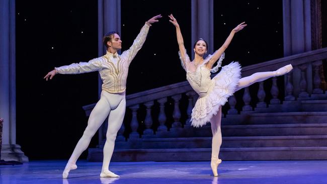 Ballet in its purest form … Queensland ballet stars Victor Estevez and Neneka Yoshida in The Sleeping Beauty. Picture: supplied