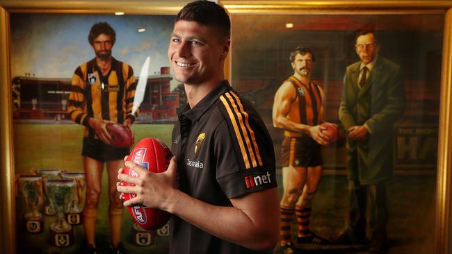 Jon Patton is eyeing a return to his best after crossing to Hawthorn. Picture: Michael Klein.