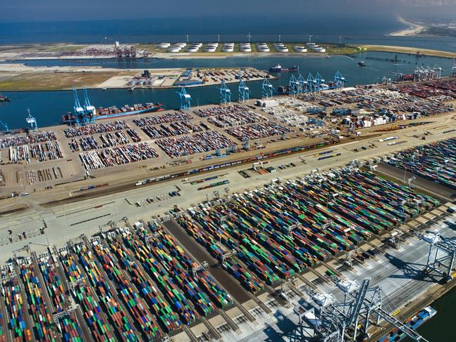 The Port of Rotterdam in The Netherlands is a hive of economic activity.