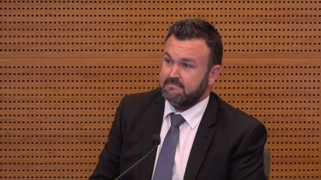 Youi's Jason Storey giving evidence at the financial services royal commission. Picture: Supplied