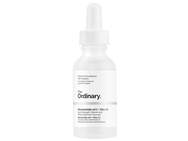 THE ORDINARY NIACINAMIDE AND ZINC SERUM. Picture: Supplied