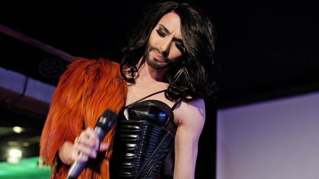 Austrian Eurovision contender Conchita Wurst. Picture: AFP