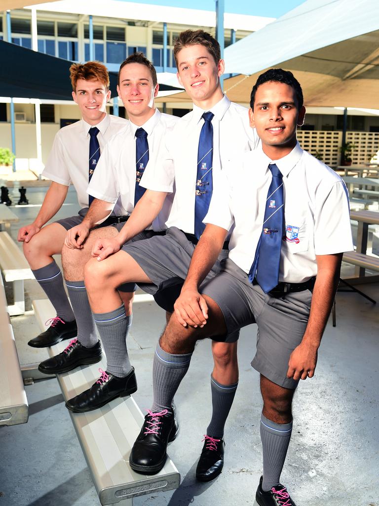 Ignatius Park College boys wear pink laces | Townsville Bulletin