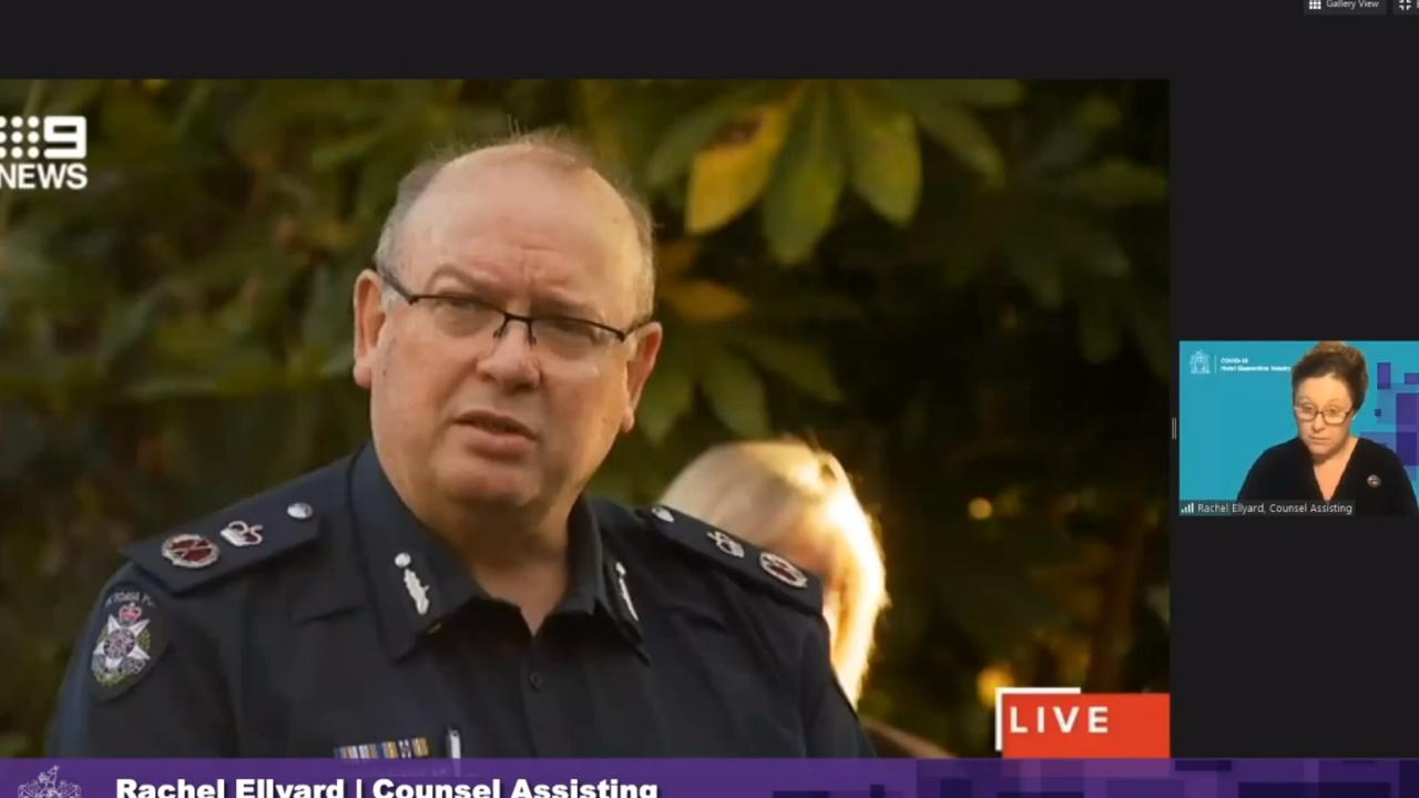 Victoria Police's then Chief Commissioner Graham Ashton.