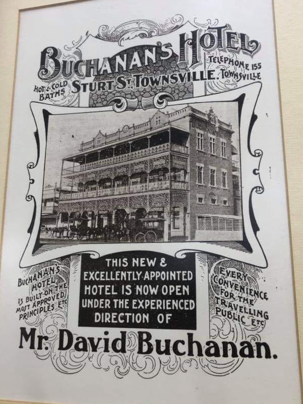 Buchanan's Hotel poster. Picture: Margaret Adler.