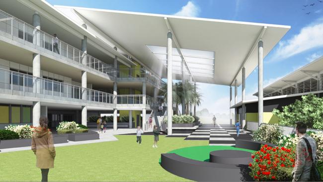 The design of Coomera's new $64m school which is having the first sod turned on it today.