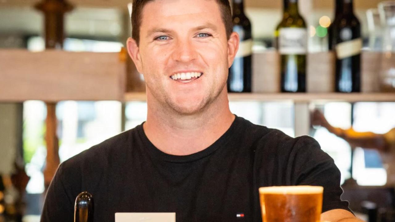 Chad Townsend pours a frosty cold Cronulla Beer Co.