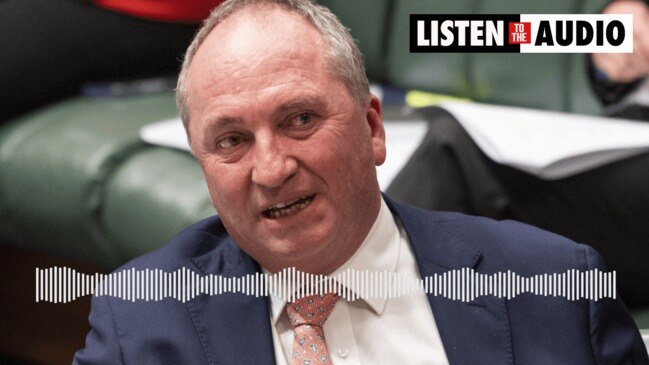 Barnaby Joyce says it’s not the government’s job to come up with a plan to reach net zero