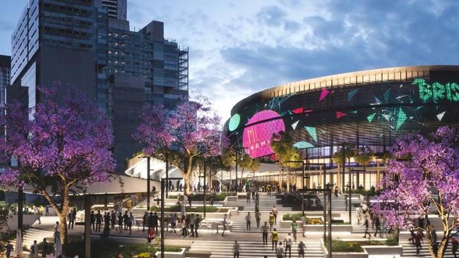 Concept drawings for Brisbane Live at Roma Street, as part of the Cross River Rail project.