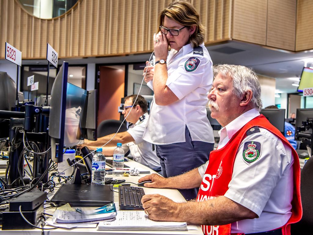 State Rural Fire Service headquarters at Homebush on Sunday. Picture: Monique Harmer