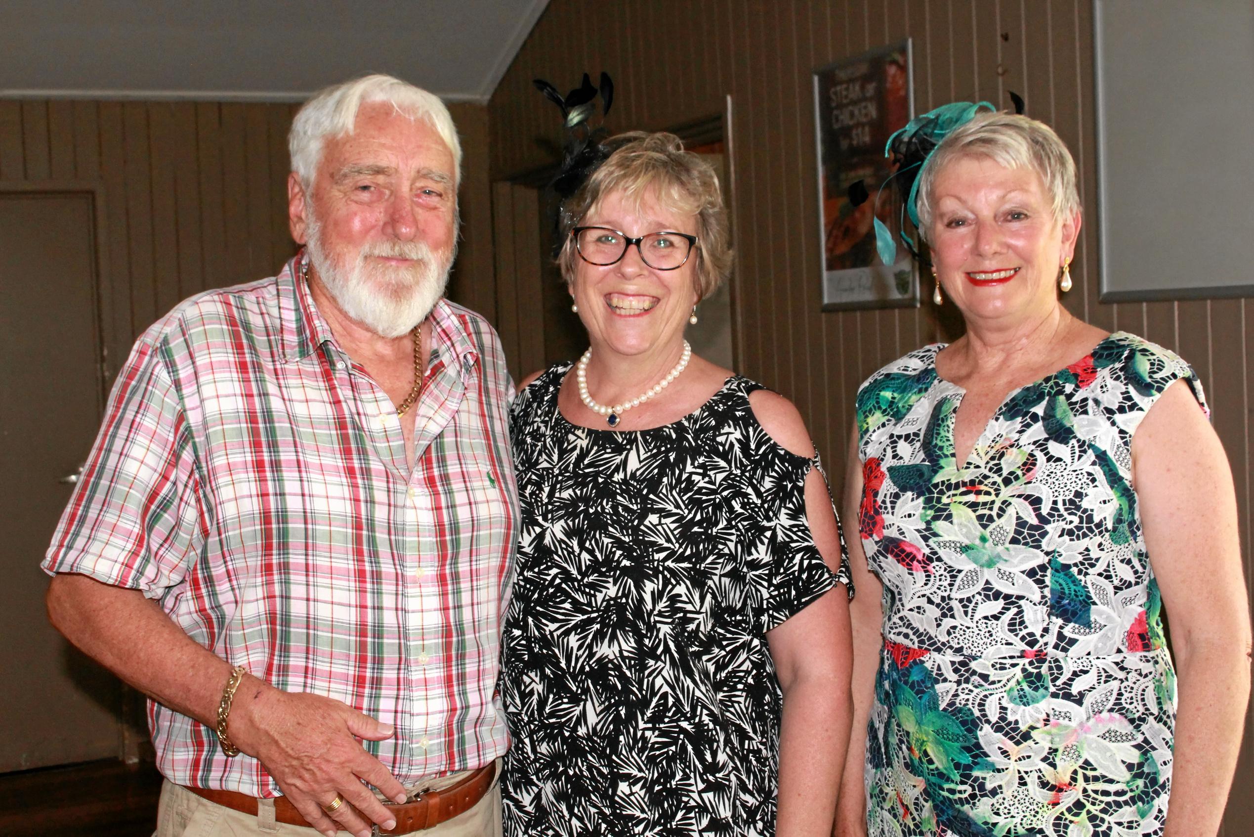 Don Hughes, Sally Edwards and Yve Stocks. Picture: Marian Faa