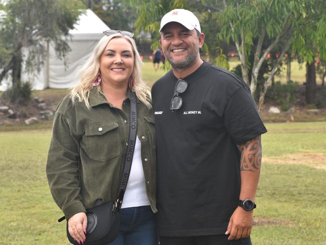 Gladstone's Tabitha and Joe Royal at the Queensland Country Rugby Championships in Rockhampton on June 29, 2024.
