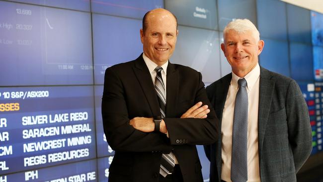 CSL managing director and CEO Paul Perreault, left, and chairman Dr Brian McNamee. Picture: Nikki Short