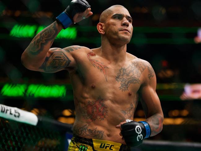 NEW YORK, NEW YORK - NOVEMBER 11: Alex Pereira of Brazil walks to the octagon to face Jiri Prochazka of the Czech Republic in the UFC light heavyweight championship fight during the UFC 295 event at Madison Square Garden on November 11, 2023 in New York City.   Sarah Stier/Getty Images/AFP (Photo by Sarah Stier / GETTY IMAGES NORTH AMERICA / Getty Images via AFP)