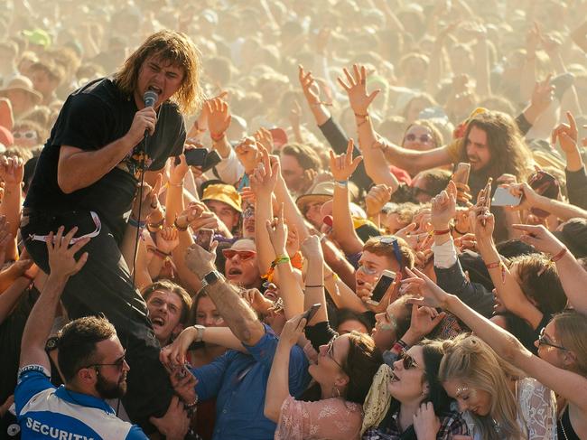 Splendour In The Grass, Byron Bay 2018 Sunday 22/07/2018 Live Music Performer pics. SKEGSS. Supplied