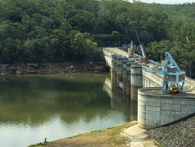 Water levels at Warragamba Dam have risen by more than a third. Photo: Jenny Evans/Getty Images