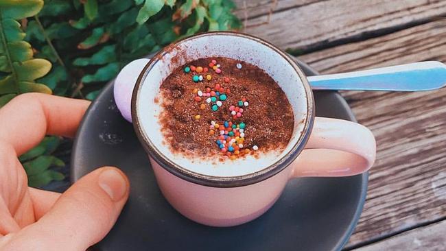 It’s all about the babycinos at Dumbo Cafe. Picture: Facebook.