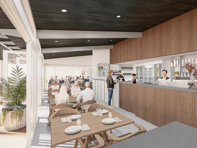 Artist impression of C Bar's planned internal bar/ coffee area. Picture: Supplied.