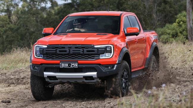 The Ford Ranger Raptor will be hit hard by the government’s proposed emissions standard. Picture: Supplied.