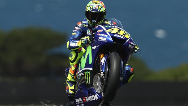 Valentino Rossi in action at Phillip Island. Picture: Getty Images