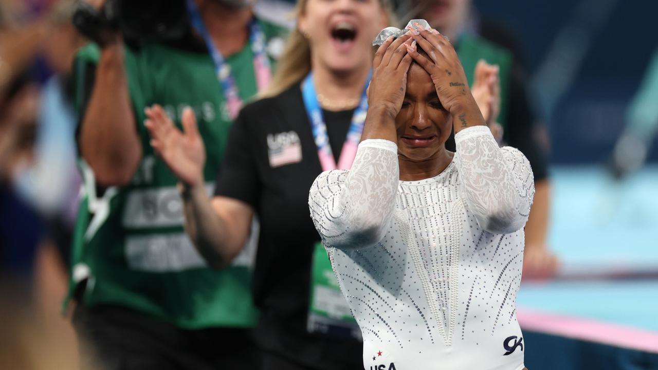 Jordan Chiles also won gold in the team event. Photo by Jamie Squire/Getty Images.