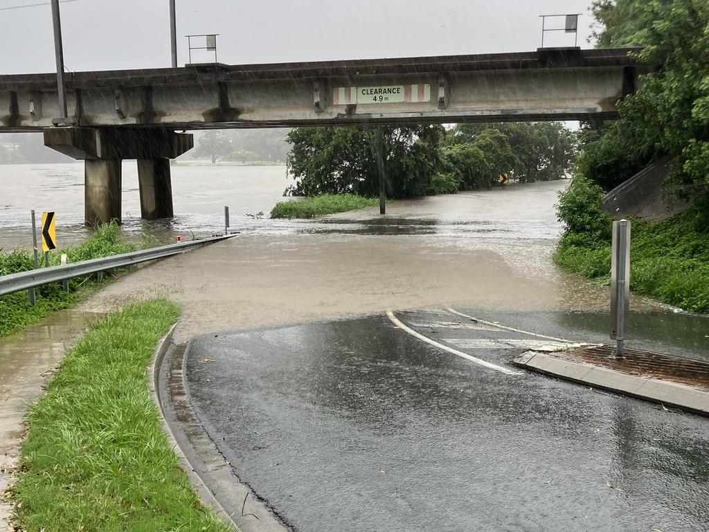 Flooding in the Moreton Bay region. Picture: QAS